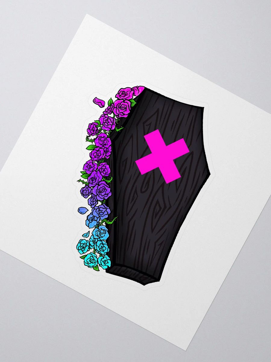 Neon Coffin Kiss cut Sticker product image (5)