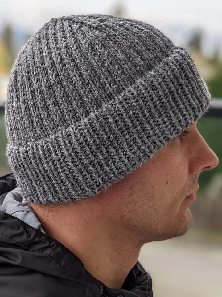 Knit Warm Men's Beanie Pattern (Fixed Double Brim) product image (2)