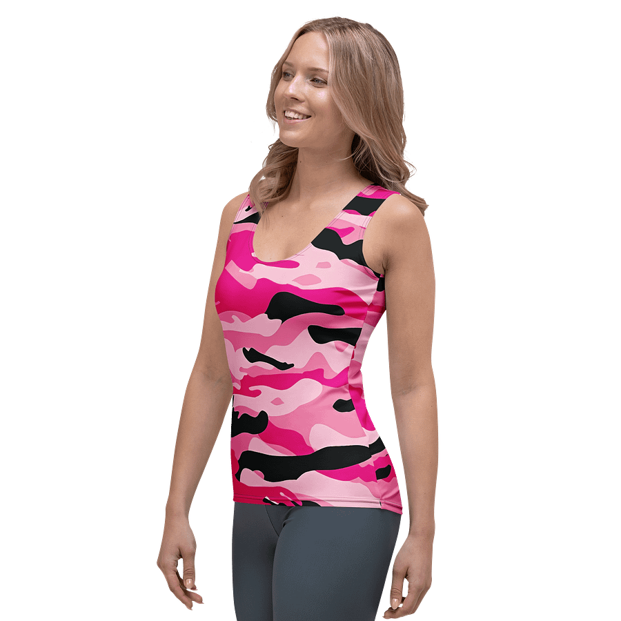 Débardeur camouflage rose et noir product image (3)
