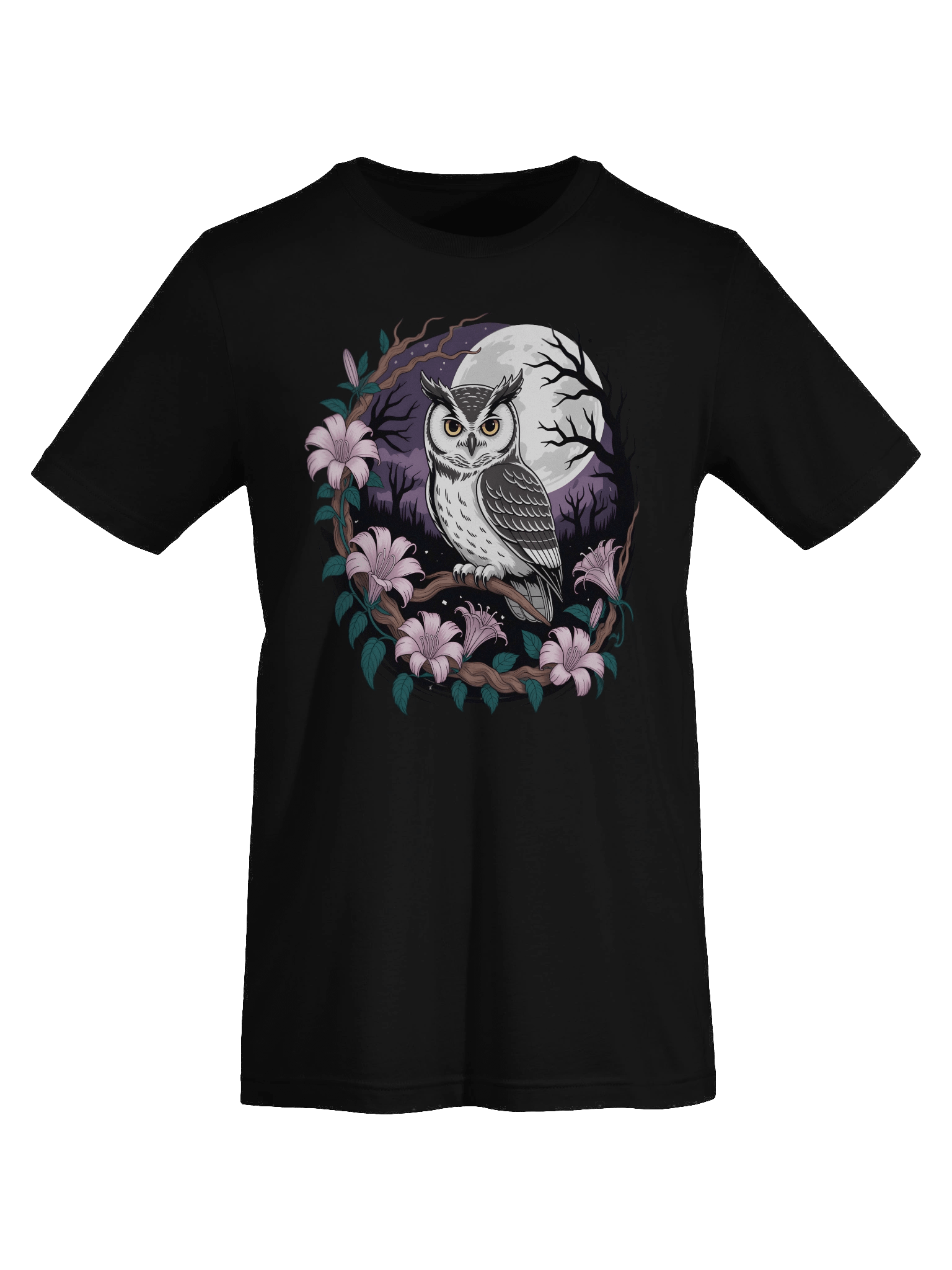 Moonlit Owl Perch T-Shirt product image (25)