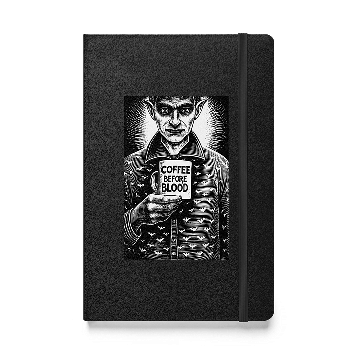 Coffee Before Blood Vampire Hardcover Notebook product image (1)