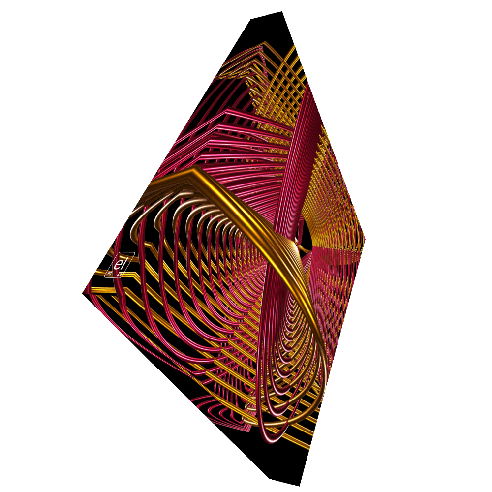 Oscilloscopic Dance #4 - Lissajous Figures Code Art Canvas Print product image (2)
