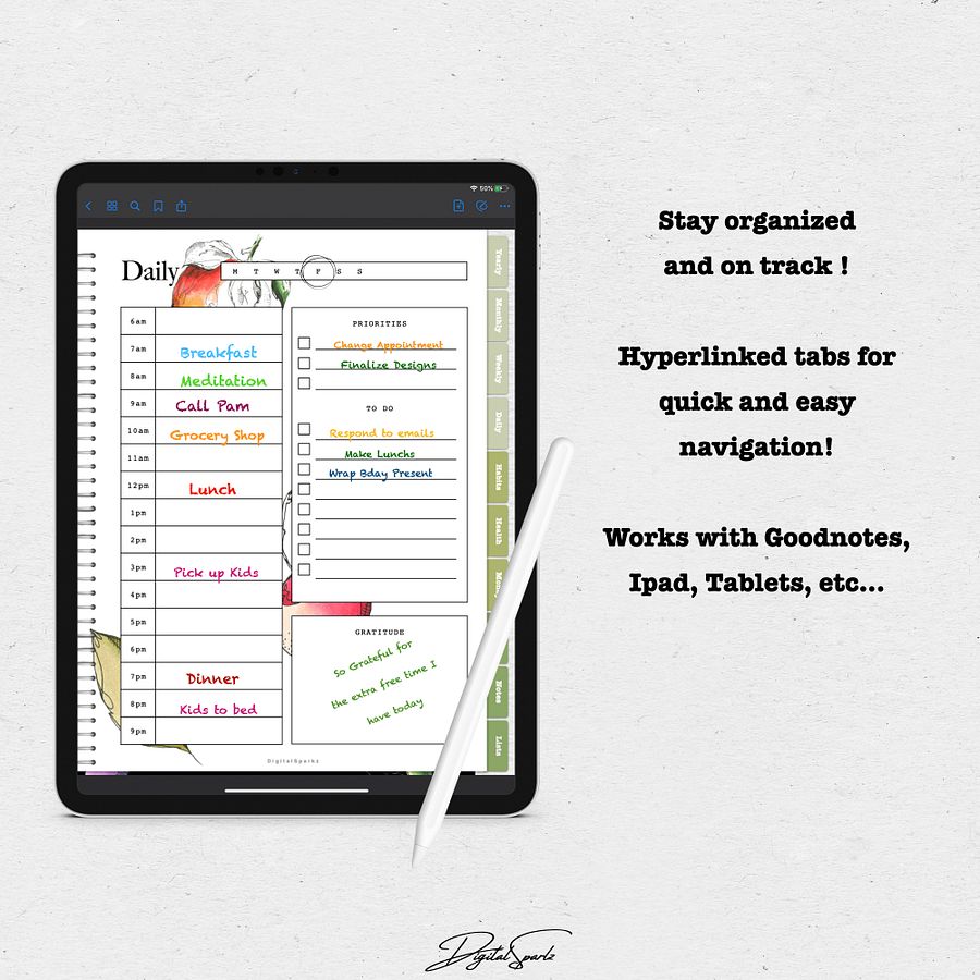 Botanical Digital Planner product image (5)