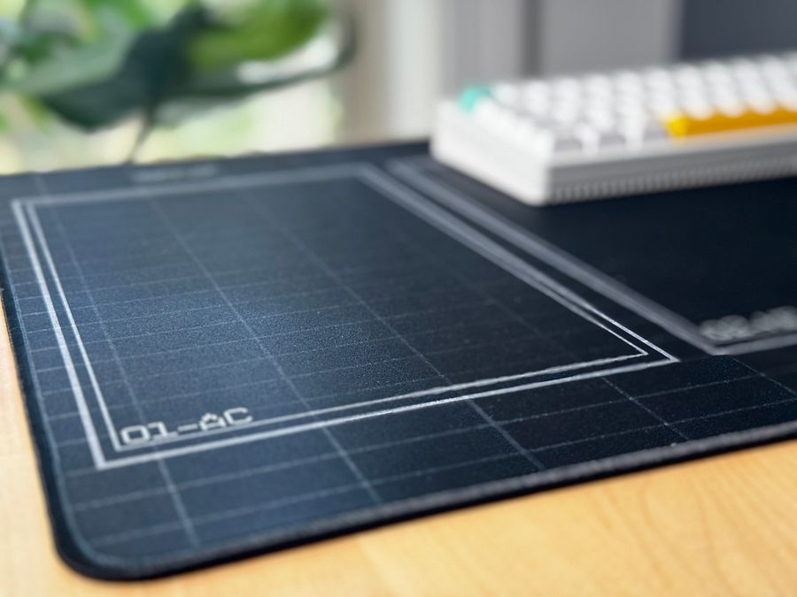Triple Slot Desk Mat in Black product image (3)