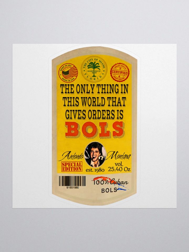 Antonio Montana's BOLS Gin Kiss Cut Stickers product image (1)