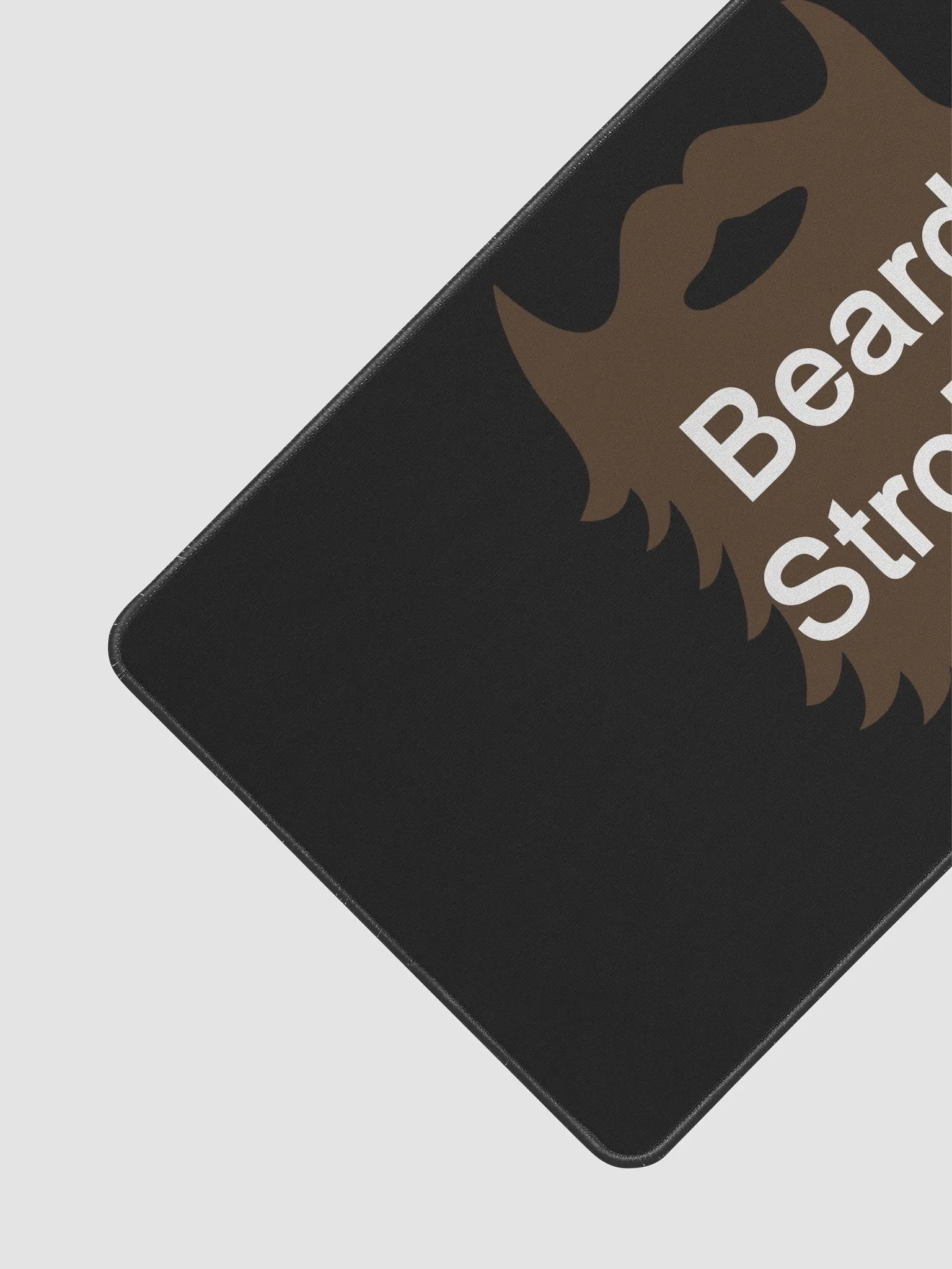 Brown Beard Strokes Desk Mat (Black) product image (3)