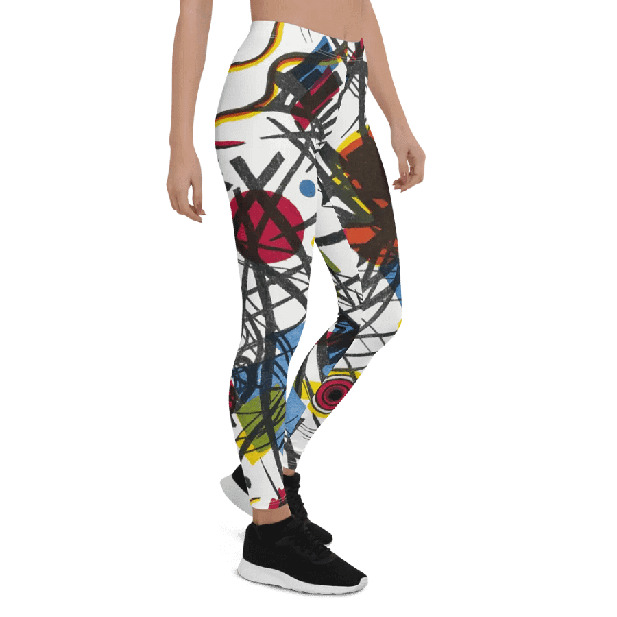 Abstract Lithographic Pattern Design leggings - V3 product image (7)