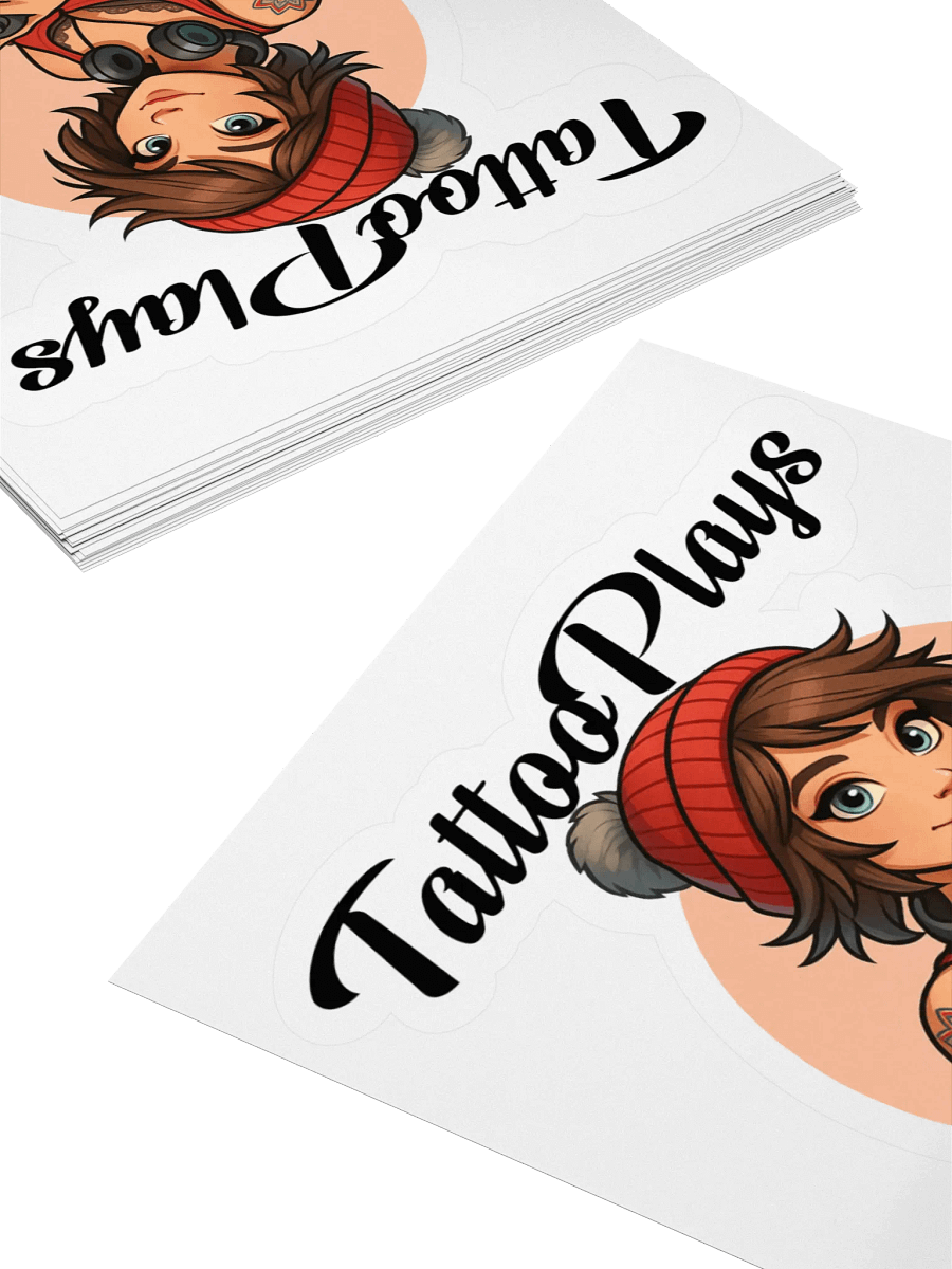 TattooPlays kiss cut sticker product image (10)