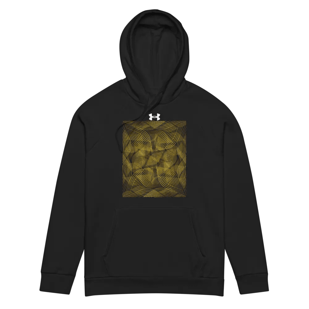 Hoodie with golden lines and leaf design product image (4)