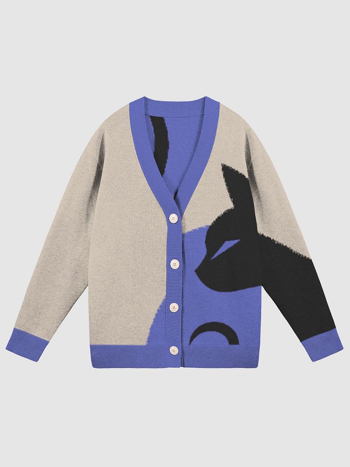 KawaiKitten Cat In Lavender Knitted Cardigan product image (1)