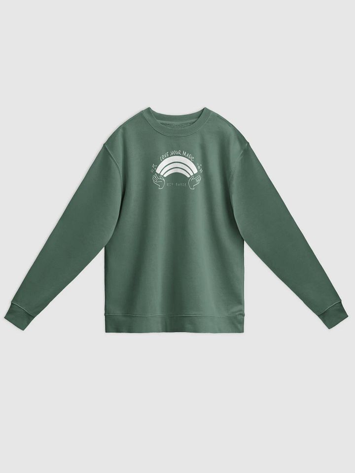 LOVE YOUR MAGIC CREW NECK - White txt product image (1)