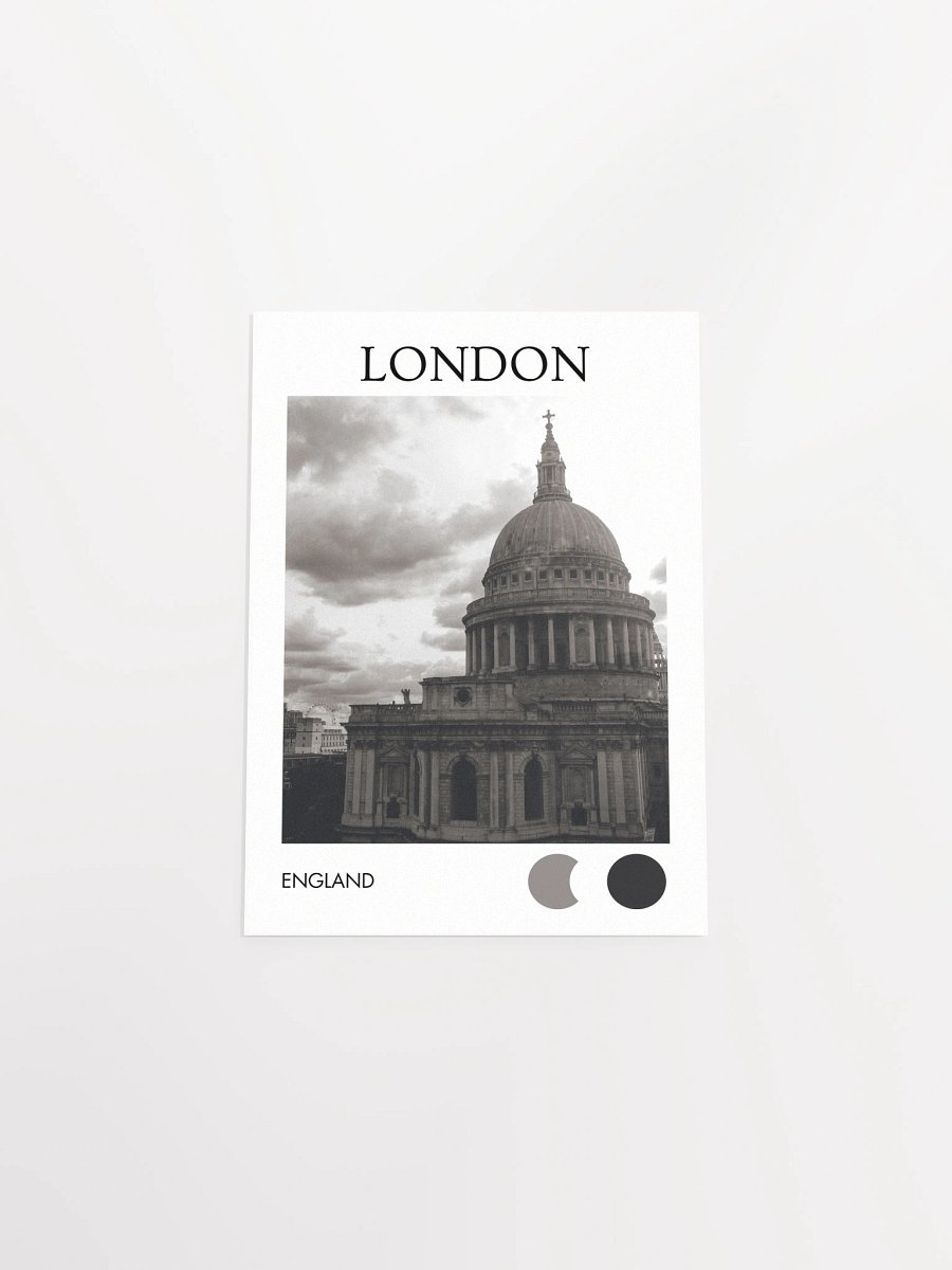 St. Paul's Eye - Black & White City Print product image (4)
