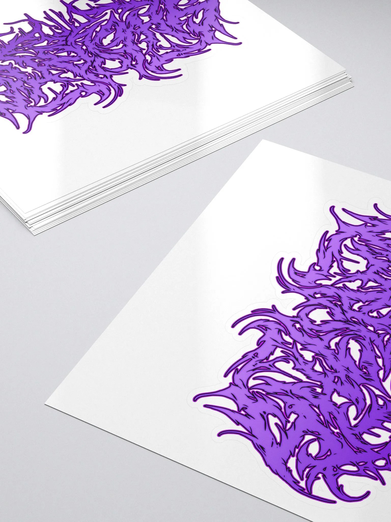 shelBOO Metal Logo Sticker - Purple product image (5)