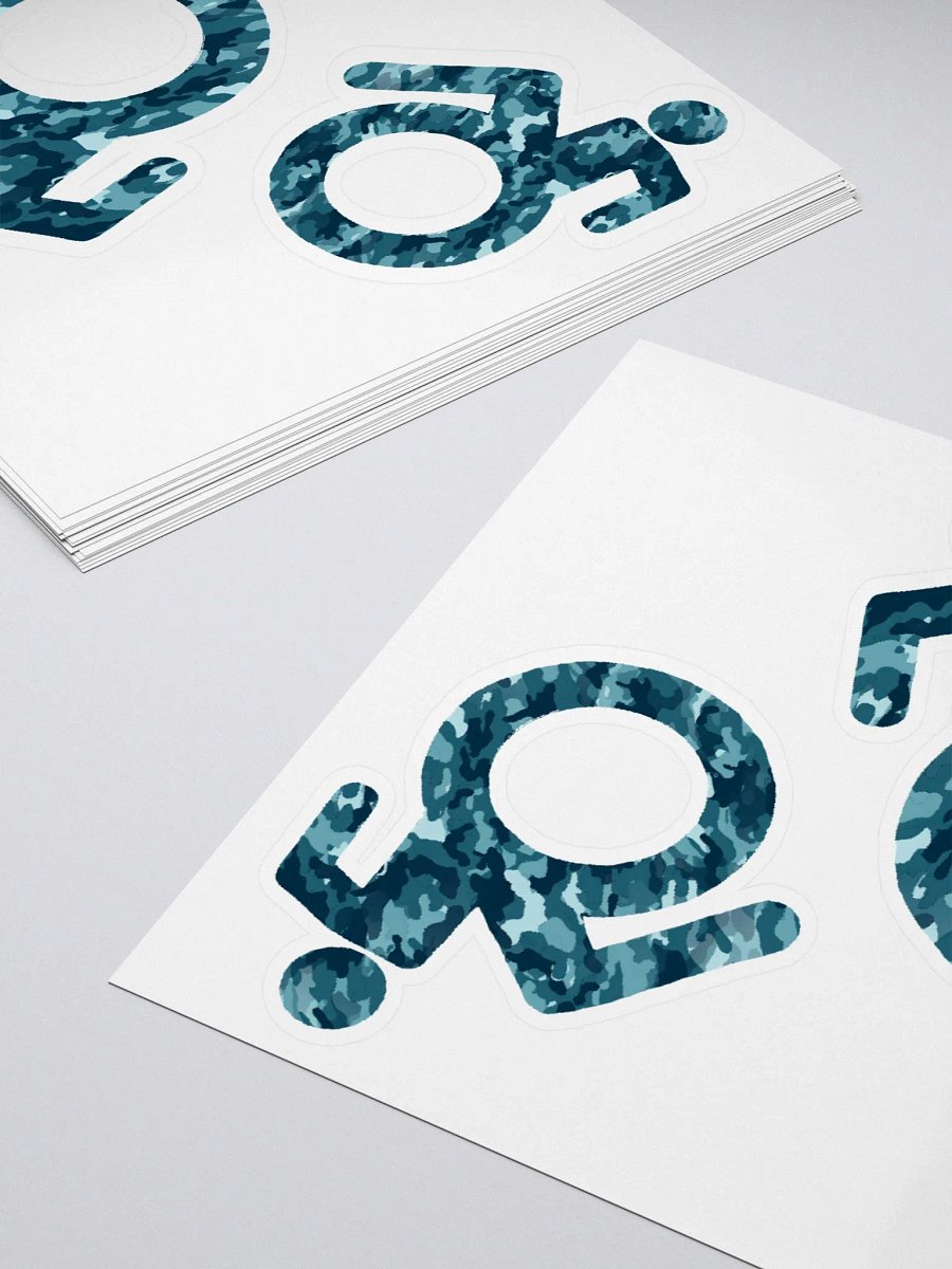 Wheelie, Blue Camo Sticker Sheet product image (4)