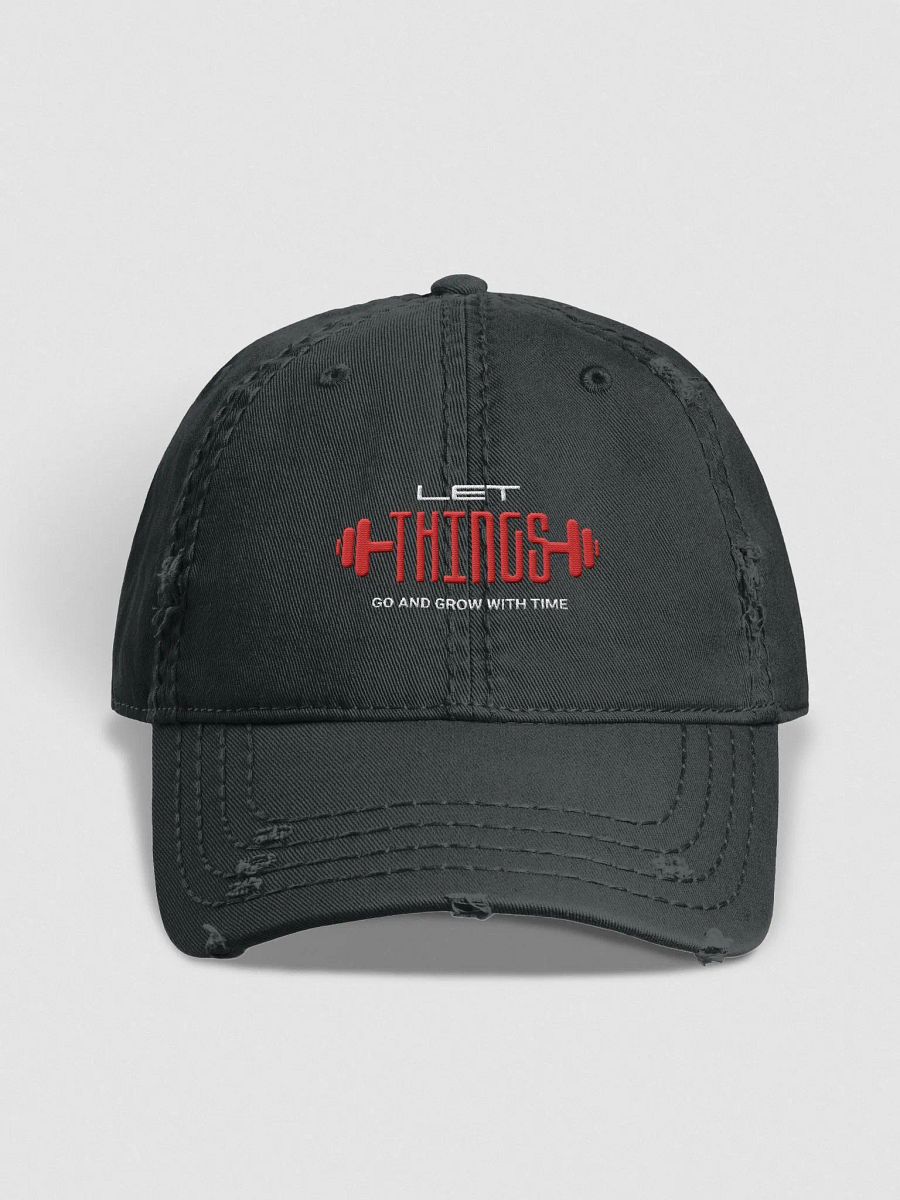 Things Barbell Distressed Dad Hat product image (4)