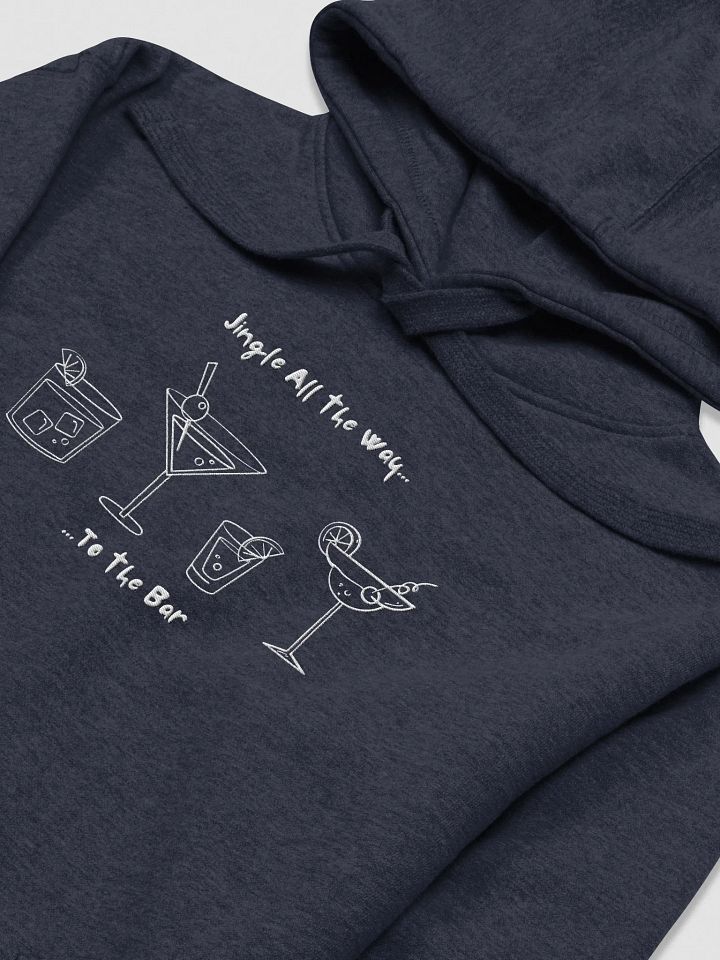 Embroidered Christmas Unisex Hoodie | ...to the bar product image (2)