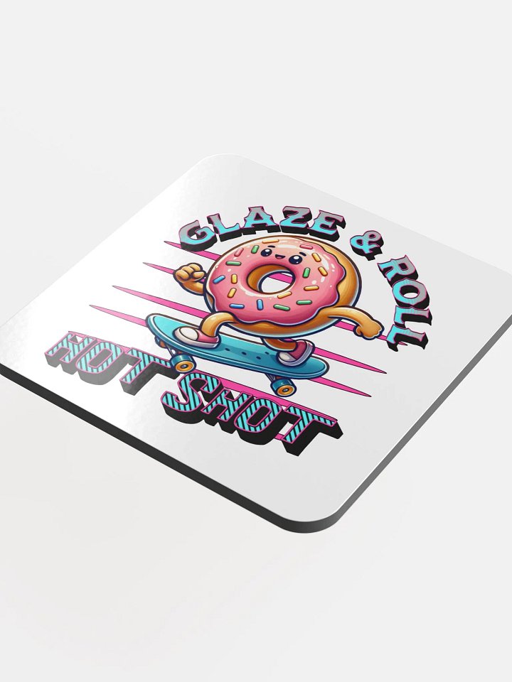 Glaze And Roll Hot Shot Cork Coaster product image (1)