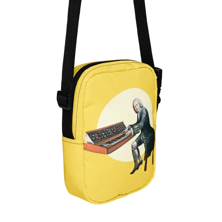 Prelude and Moogue by Frank Fonik (Minimoog), Techno EDM Utility Crossbody Bag product image (2)