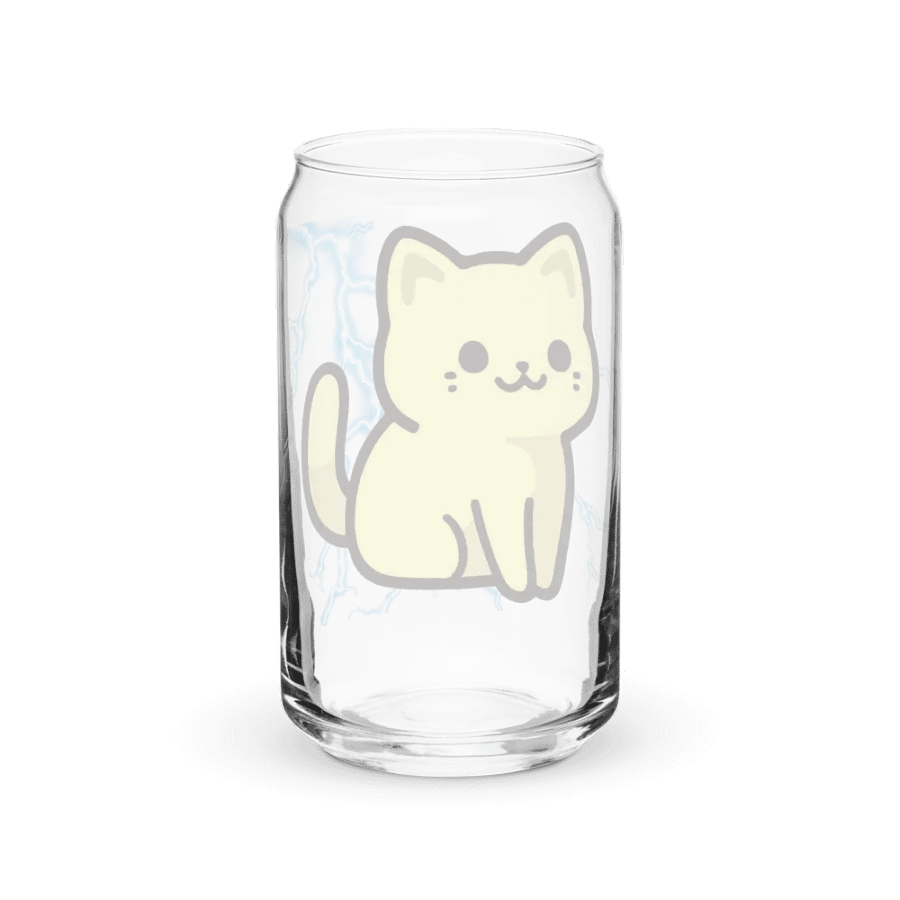 Lightning Kitty! Glass Can Cup product image (38)