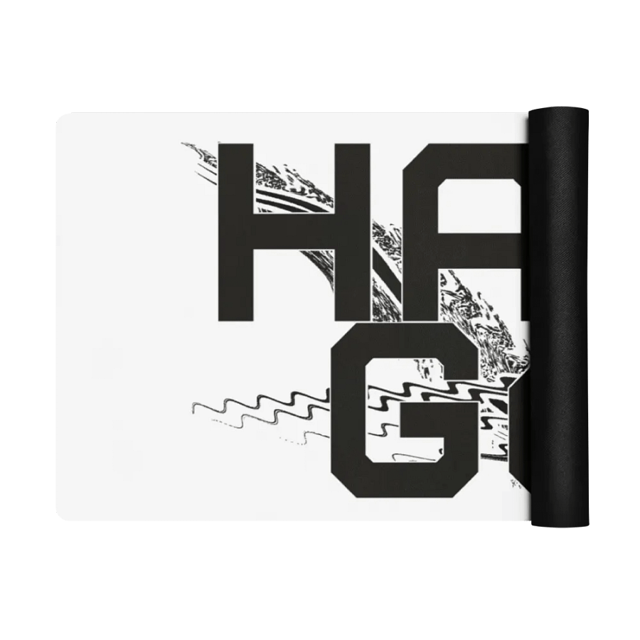 Black HApex Gear Black Logo Yoga Mat by Allcolor product image (3)