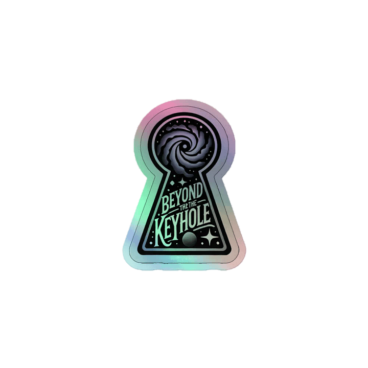 Beyond the Keyhole Holographic sticker product image (1)
