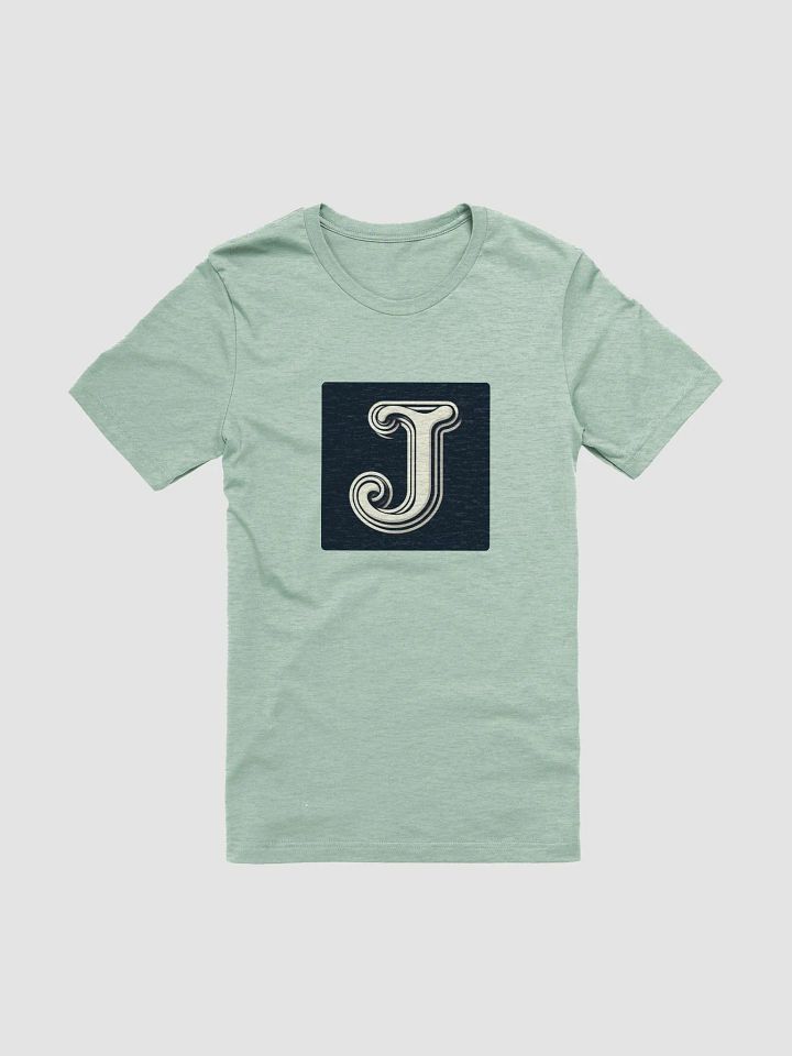 Ornate 3D Letter 'J' Decorative T-Shirt | AI Design initial J product image (1)