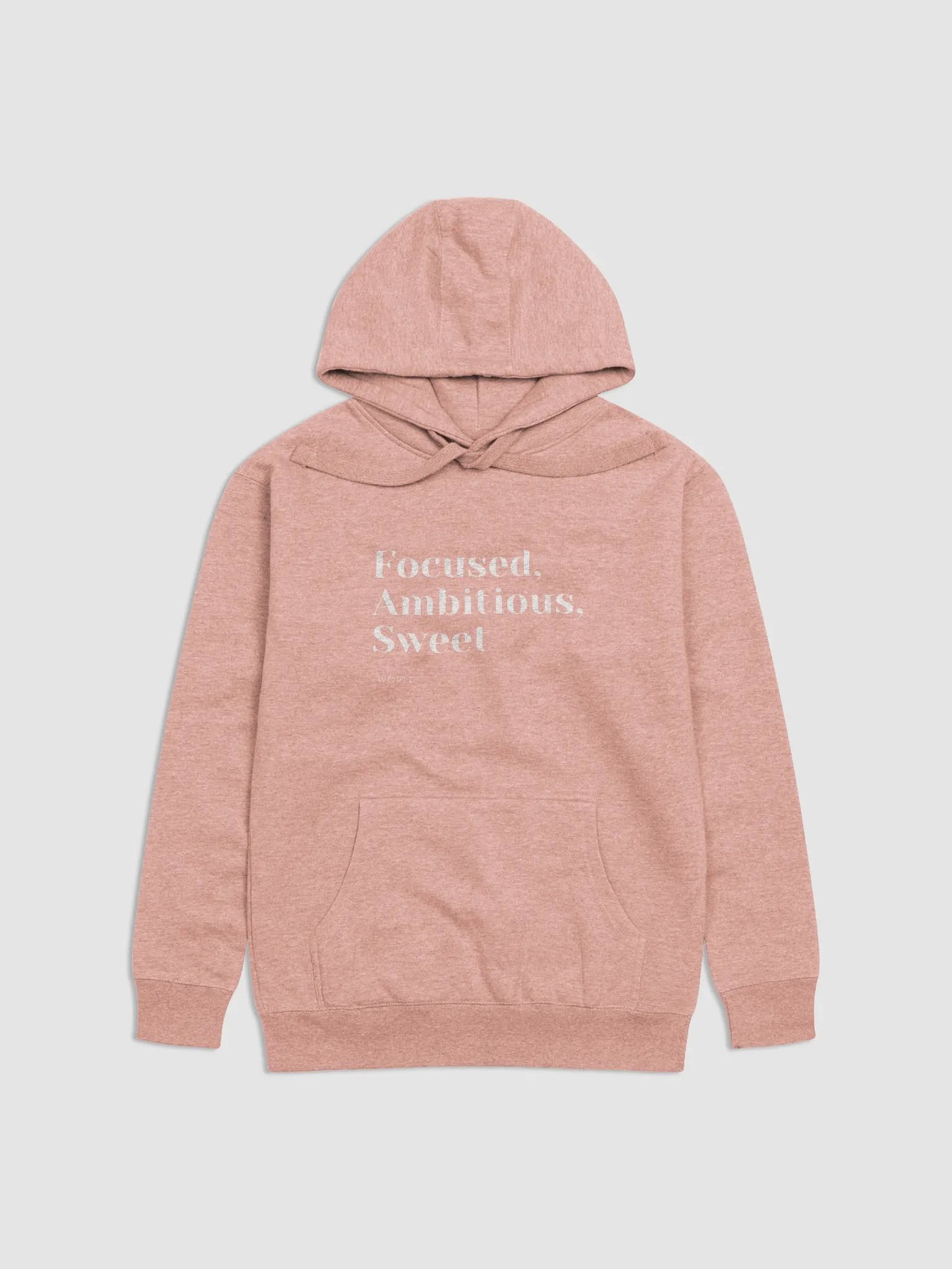 Focused, Ambitious, Sweet unisex Positive World Hoodie product image (13)