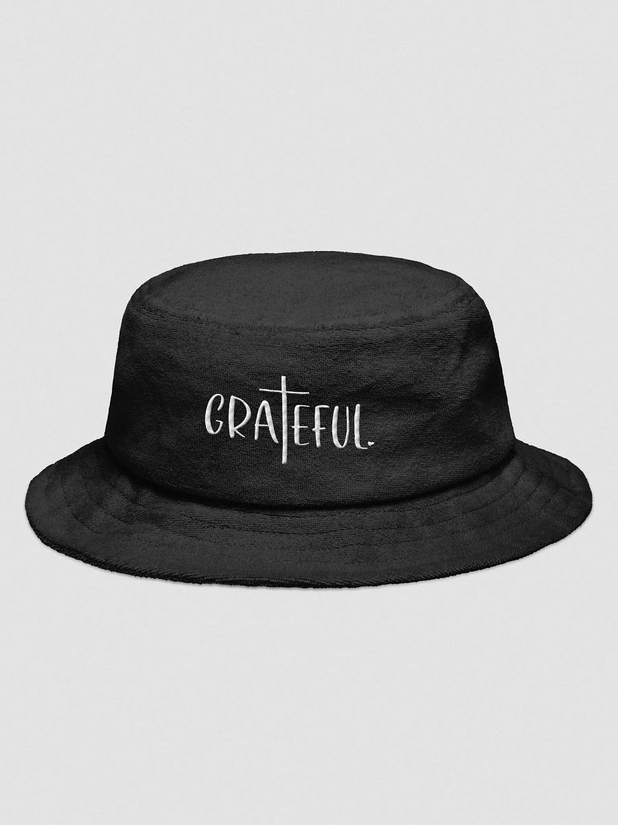 Grateful Vibes Terry Cloth Bucket Hat product image (3)