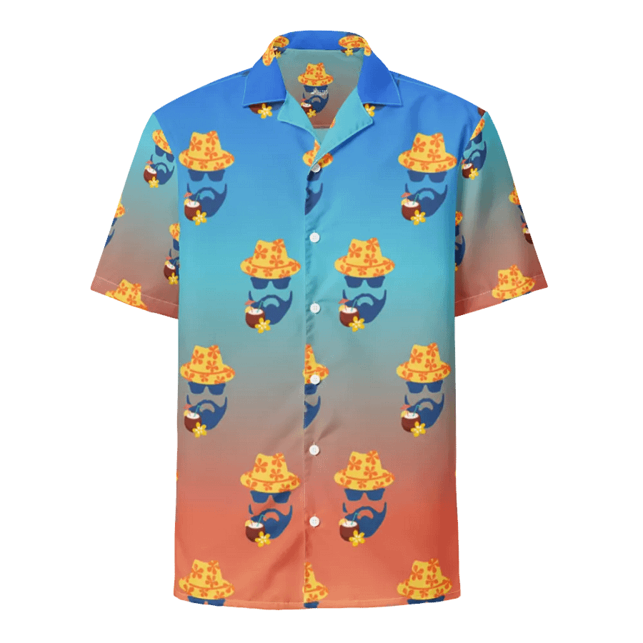 The Jon Hawaiian Shirt- Blue/Orange product image (6)