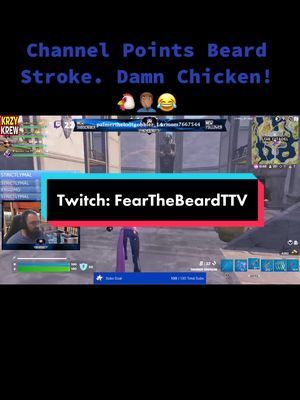 Just sitting there stroking my beard! Then  Chicken Bastard comes along!🤦🏽‍♂️😂 #fortnitefunny #fortniteclips #fyp #twitchstreamer #beardstroke #jerkface #fearthebeard 