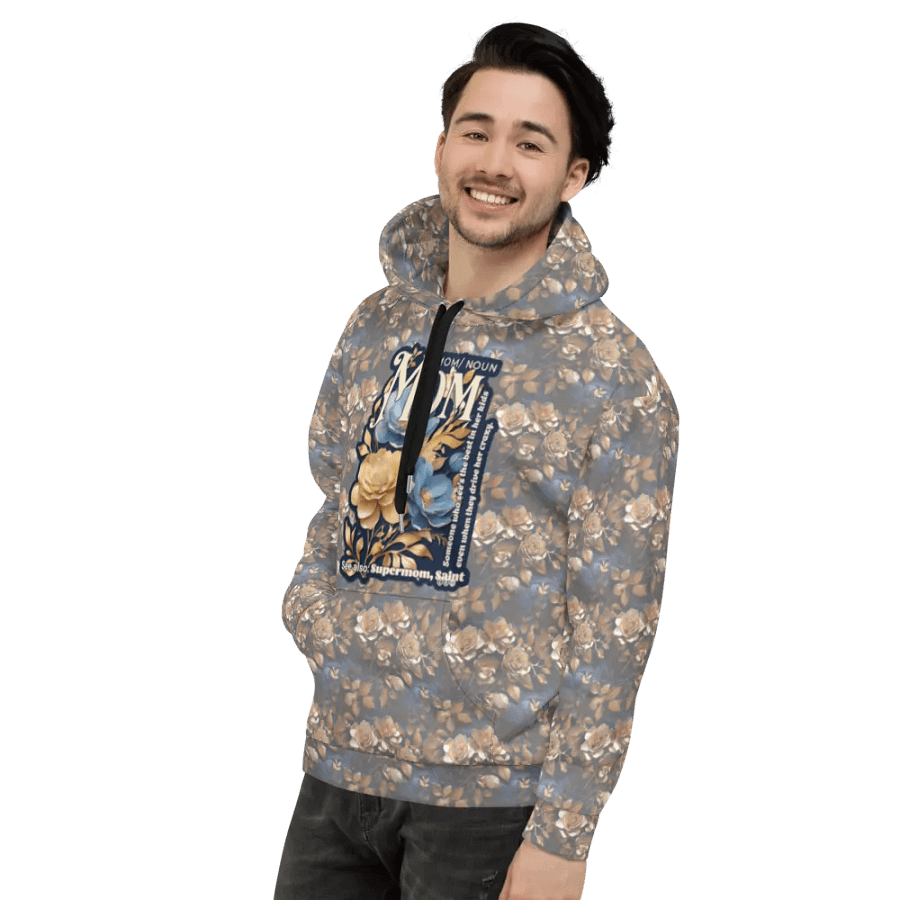 Funny Mom Floral All Over Print Hoodie product image (11)