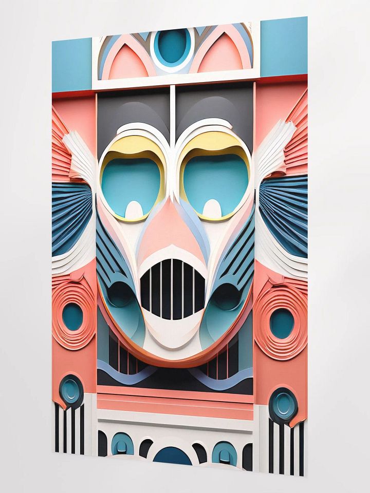 Pastel Robot Mask Poster - Large 24x36 Inches product image (2)