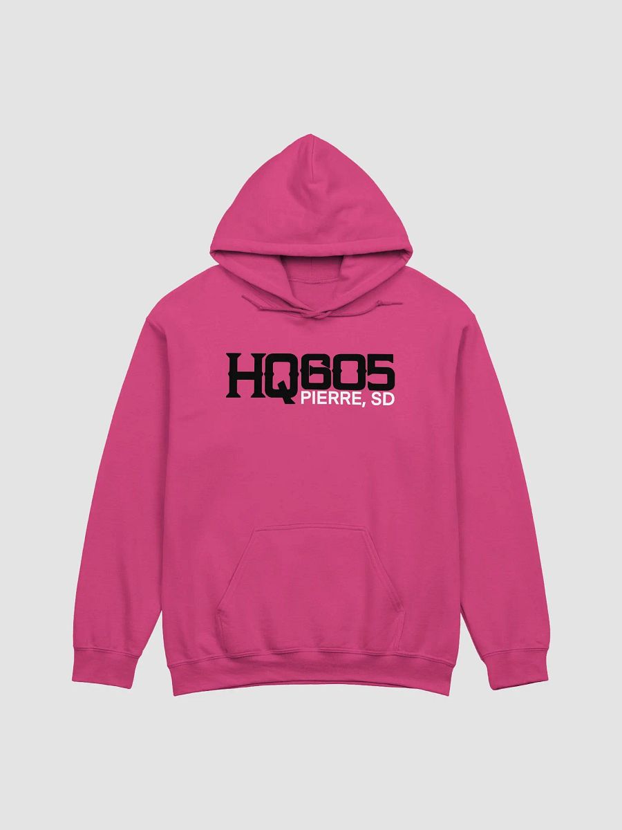 HQ605 Black Logo w/Back Pink Hoodie product image (1)