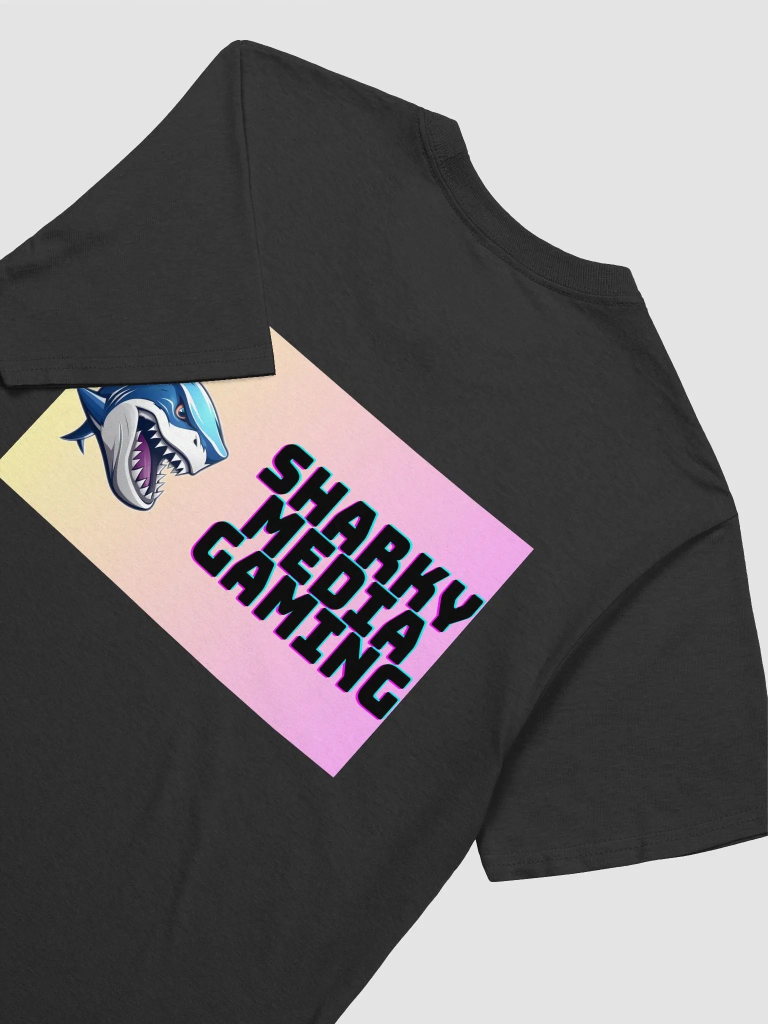 Sharky Media Gaming Tee (Yellow/Pink) product image (22)