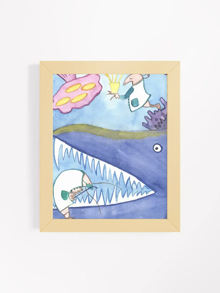 Shrimp Dentist Framed Print product image (41)