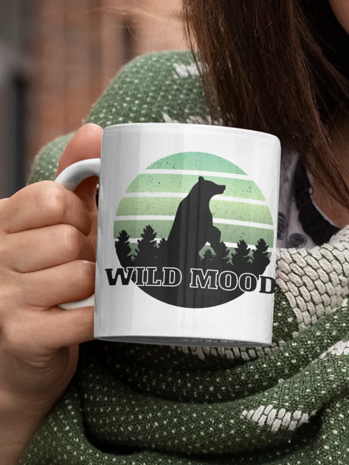 Wild Mood - Twilight Bear Silhouette Mug product image (2)