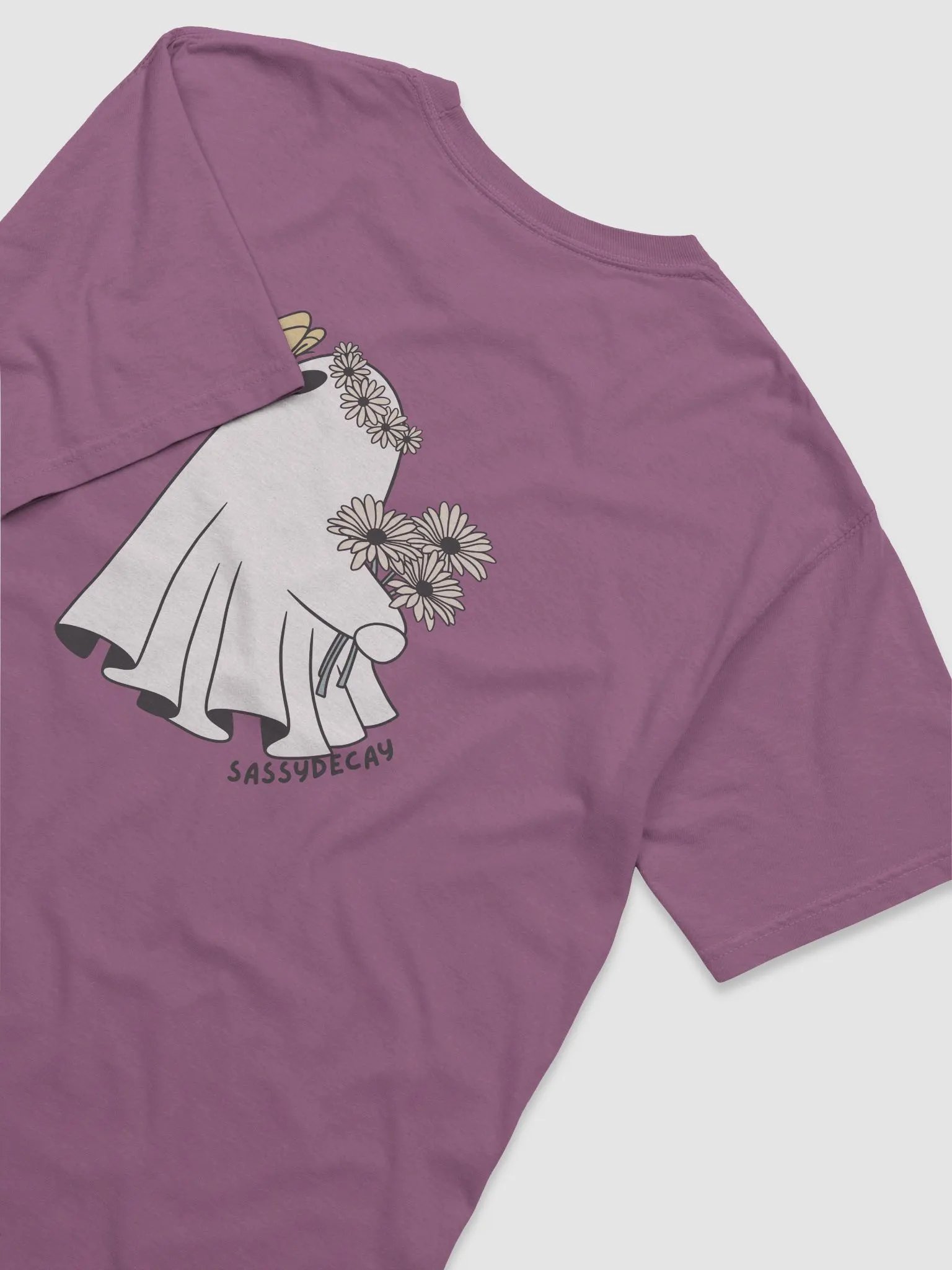 Whimsical Ghost Flower Crown T-Shirt product image (52)