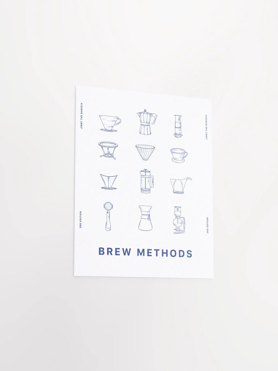 brew methods poster // v.02 (blue) [PRINT] product image (3)