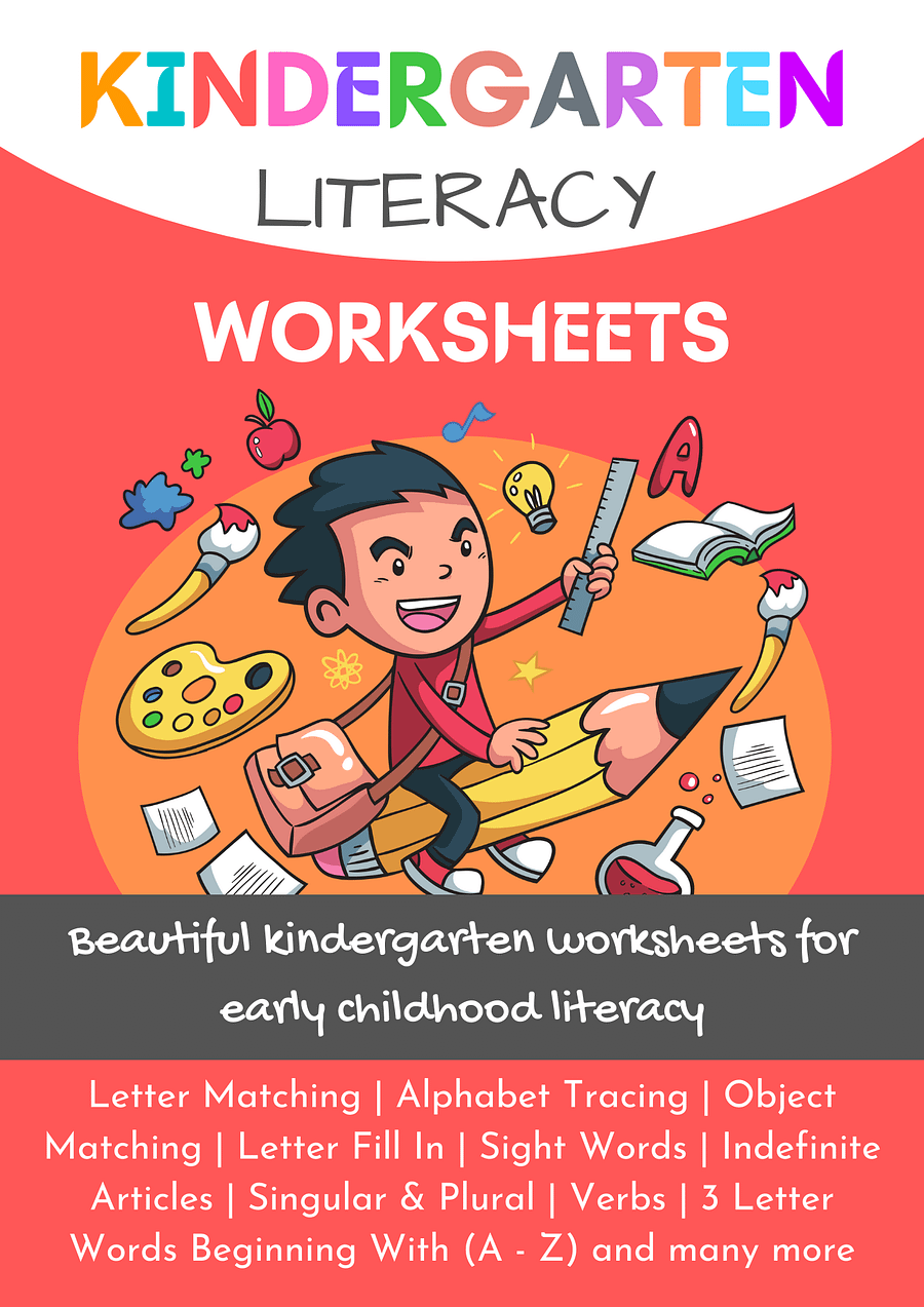 Kindergarten worksheets product image (1)
