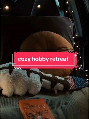 pov: you went on a cozy hobby retreat in the woods 🏕️  . what cozy activities are you bringing on a resting vacation in the forest? for me it’s cozy gaming, a good drama, and a new book 📖  . #cozygaming #camping #cozyhobbies 