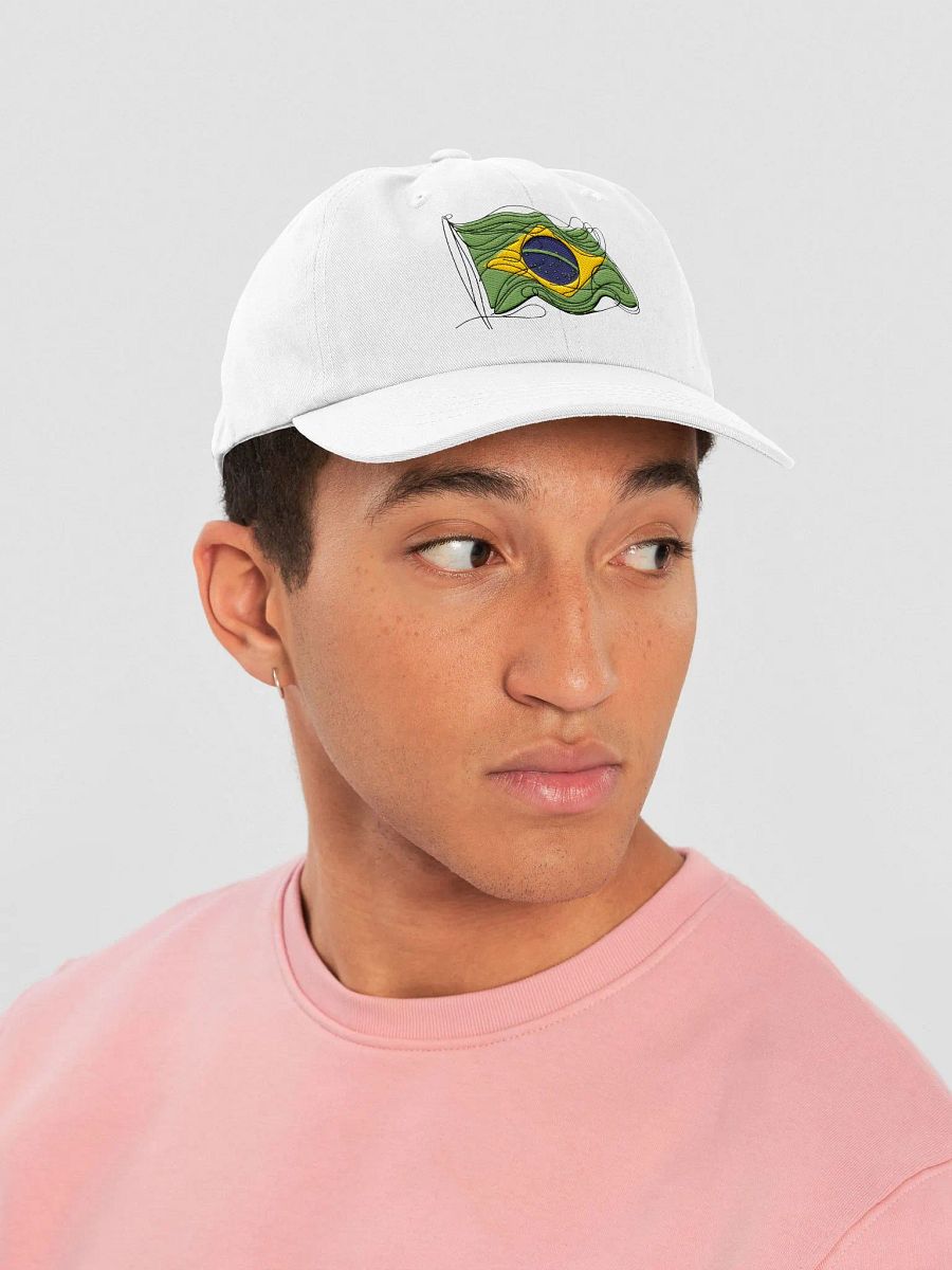 Brazilian Flag Line Art Dad Hat product image (29)