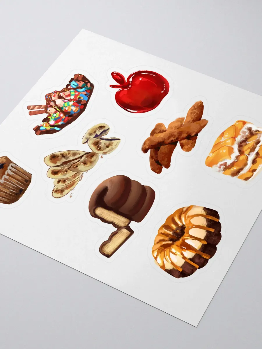 Snacc Time Sticker sheet: Desserts product image (3)