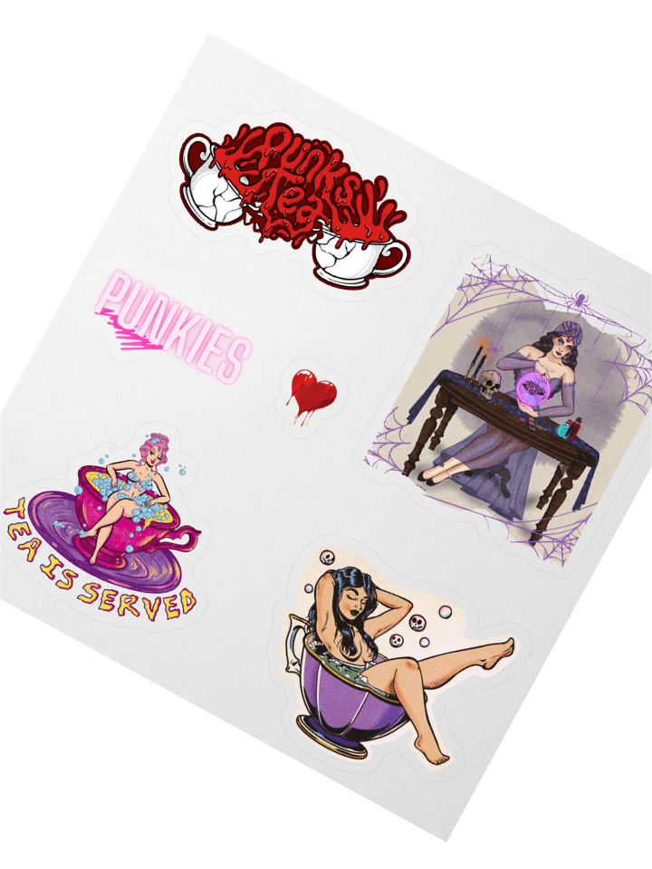 Punkies Tea Party Sticker Pack product image (6)