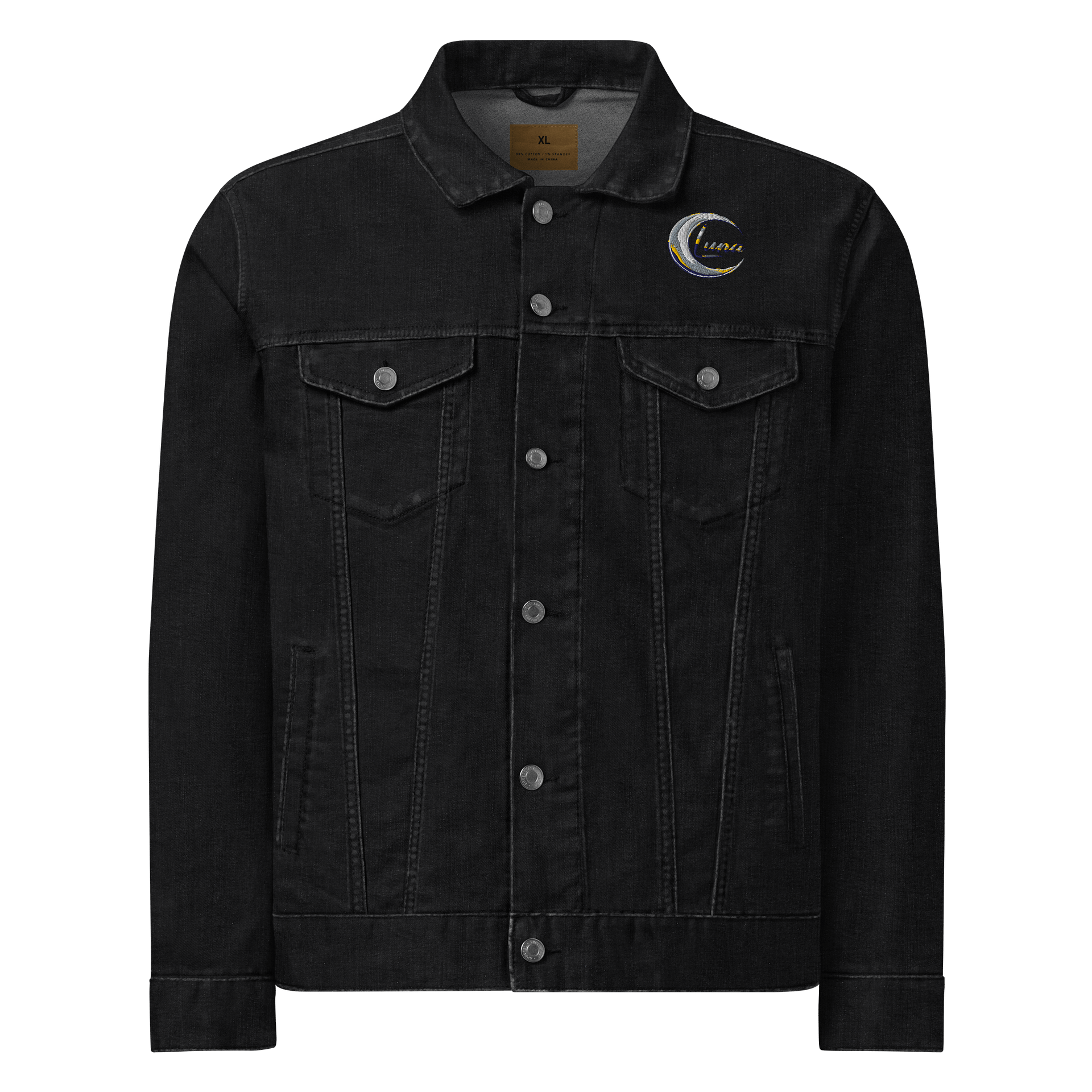 Luna Unisex Threadfast Denim Jacket - Heavyweight, Classic Style, Black Denim & More product image (1)