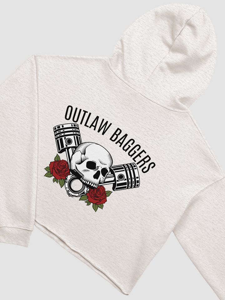 Outlaw Baggers Rose Crop Top Hoodie product image (1)