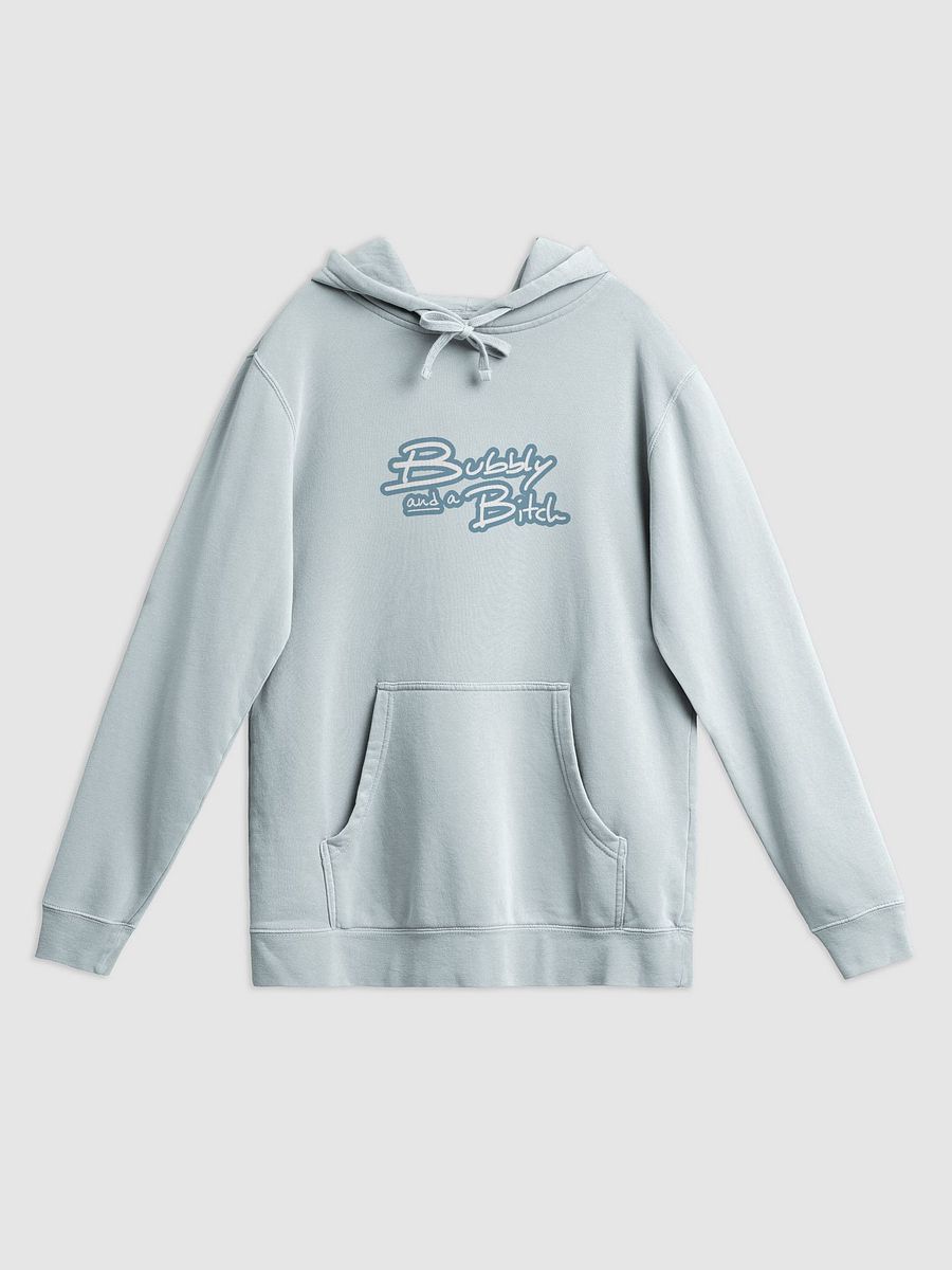 Bubbly and a B*tch (lined design, #709AAF) printed pigment hoodie product image (19)