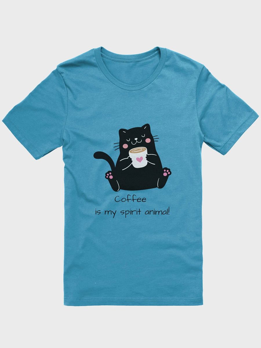 Caffeine Cat Cartoon Tee product image (6)