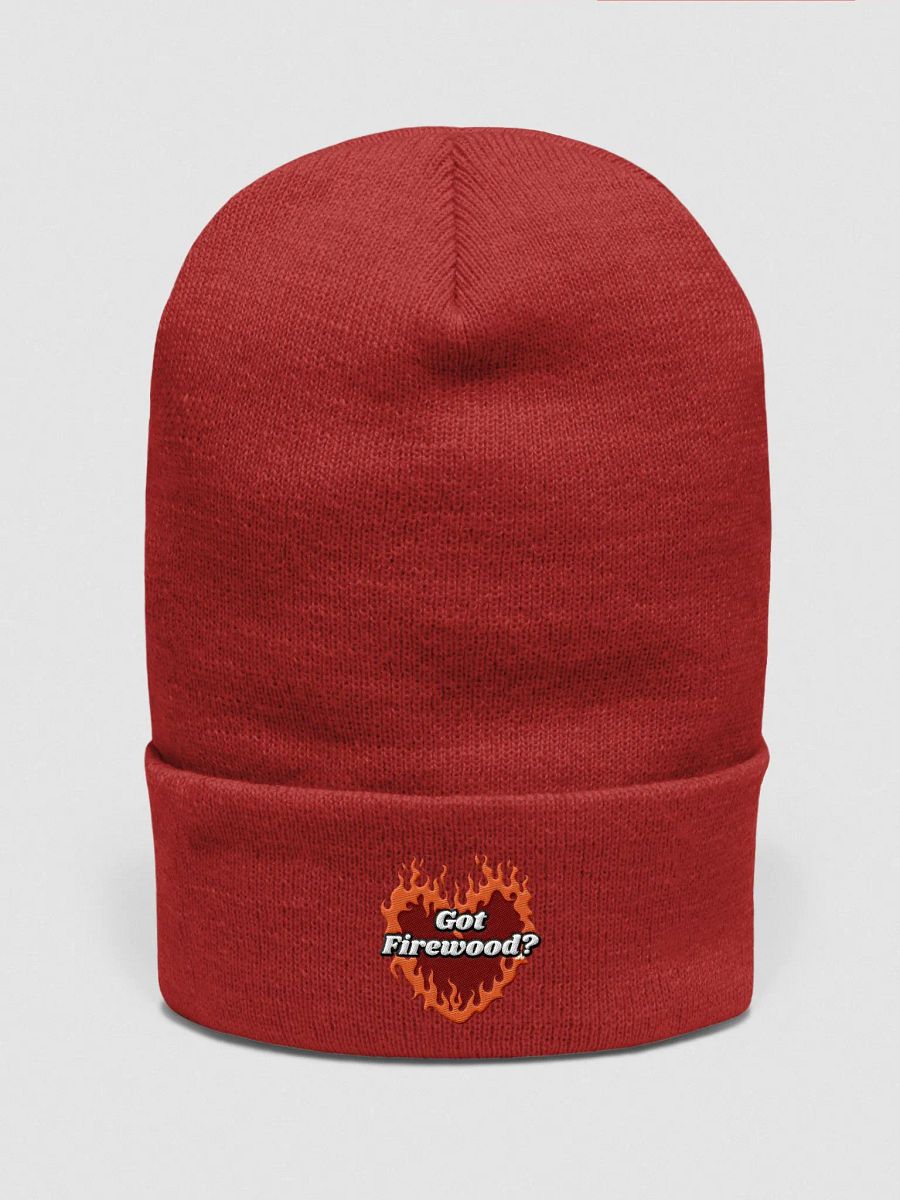 Flaming Heart - Got Firewood? | Embroidered Beanie product image (21)
