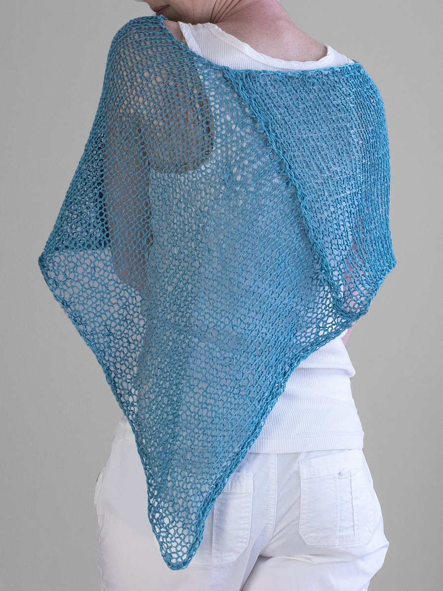Summer Poncho Knitting Pattern - Easy Breezy product image (3)