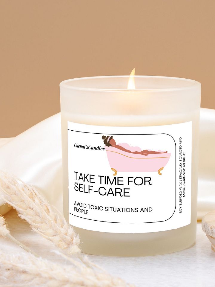 Self-Care Frosted Candle product image (1)